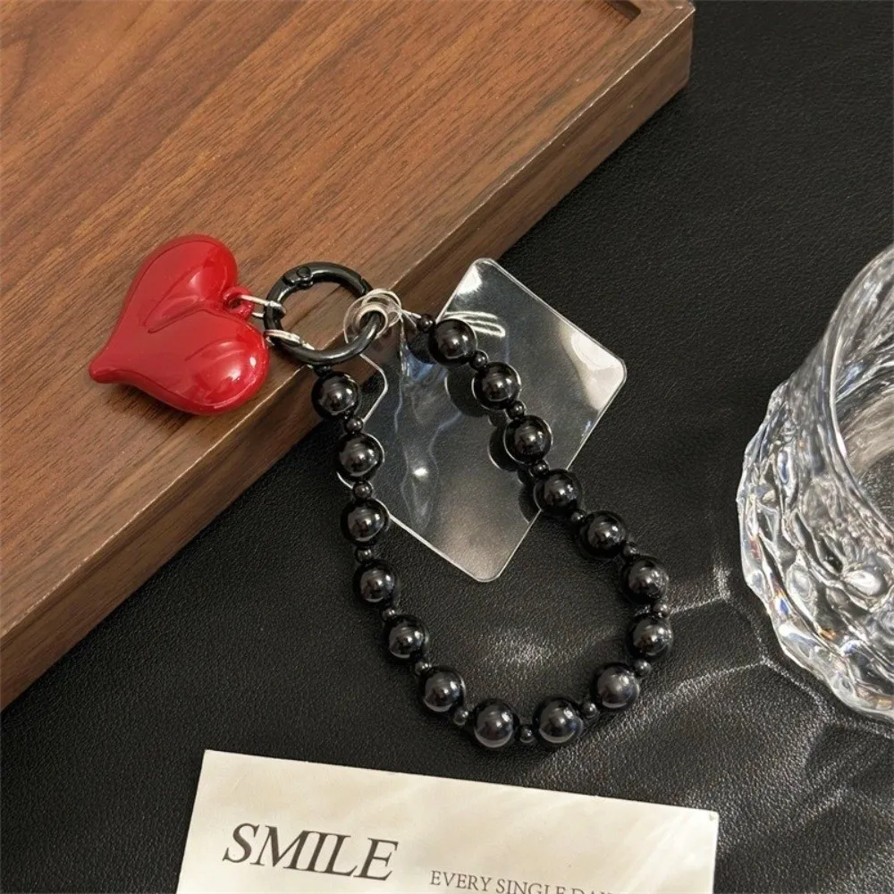 New Korean Red 3D Love Heart Phone Chain Beaded Handmade Phone Charms Hanging Cord Mobile Accessory
New Korean Red 3D Love Heart Phone Chain Beaded Handmade Phone Charms Hanging Cord Mobile Accessory