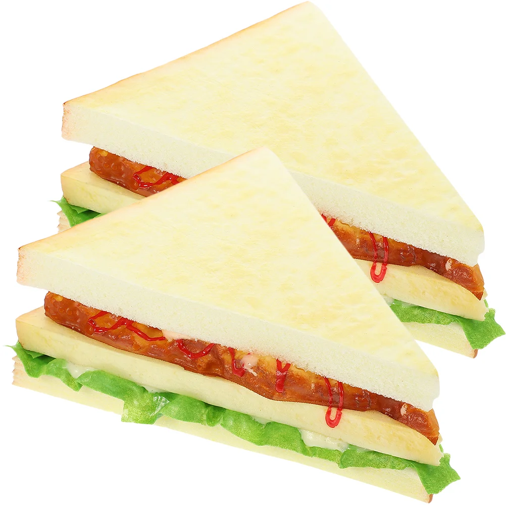 2 Pcs Sandwich Model Artificial Food Simulation Toy Fake Bread Pu Desktop Ornaments Bakery Photo Prop
2 Pcs Sandwich Model Artificial Food Simulation Toy Fake Bread Pu Desktop Ornaments Bakery Photo Prop