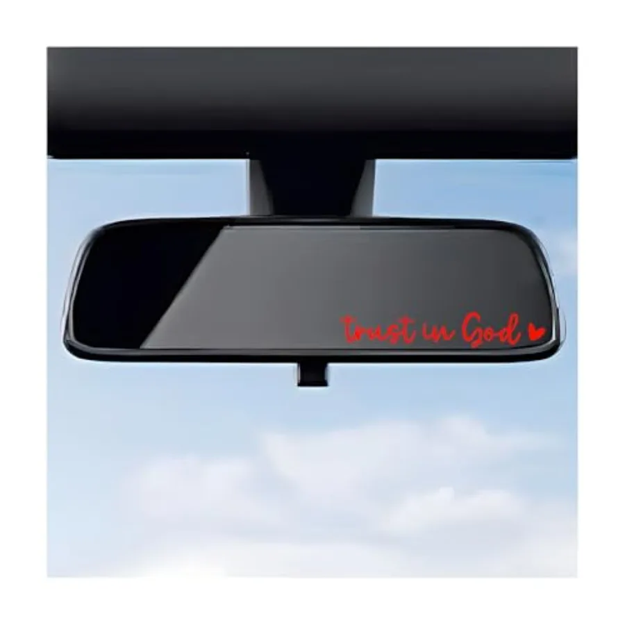 Trust in God Rearview Mirror Decals, Automotive Vinyl Rear View Mirror Decorative Stickers, Waterproof Trust in God Stickers fo
Trust in God Rearview Mirror Decals, Automotive Vinyl Rear View Mirror Decorative Stickers, Waterproof Trust in God Stickers fo