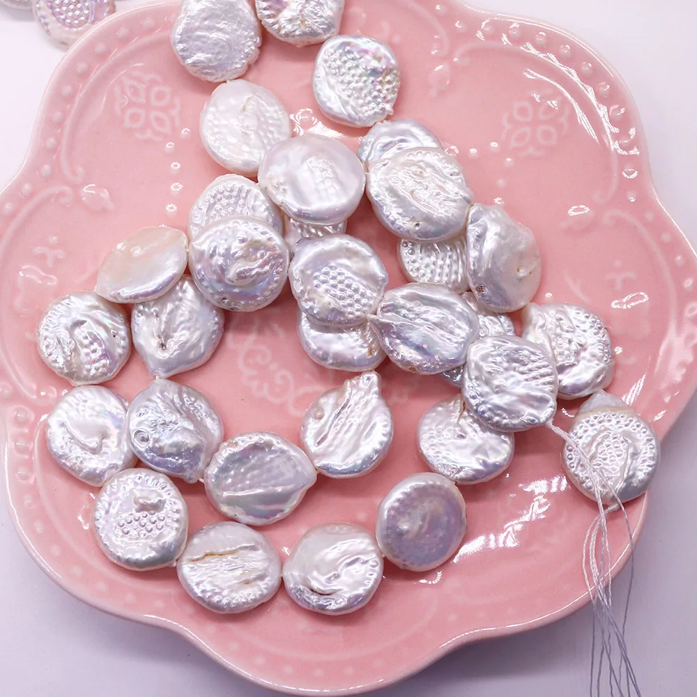 White Natural Freshwater Pearl Bead Disc Button Shape Straight Loose Bead DIY Woman Necklace Earring Jewelry Accessory 1 Strand
White Natural Freshwater Pearl Bead Disc Button Shape Straight Loose Bead DIY Woman Necklace Earring Jewelry Accessory 1 Strand