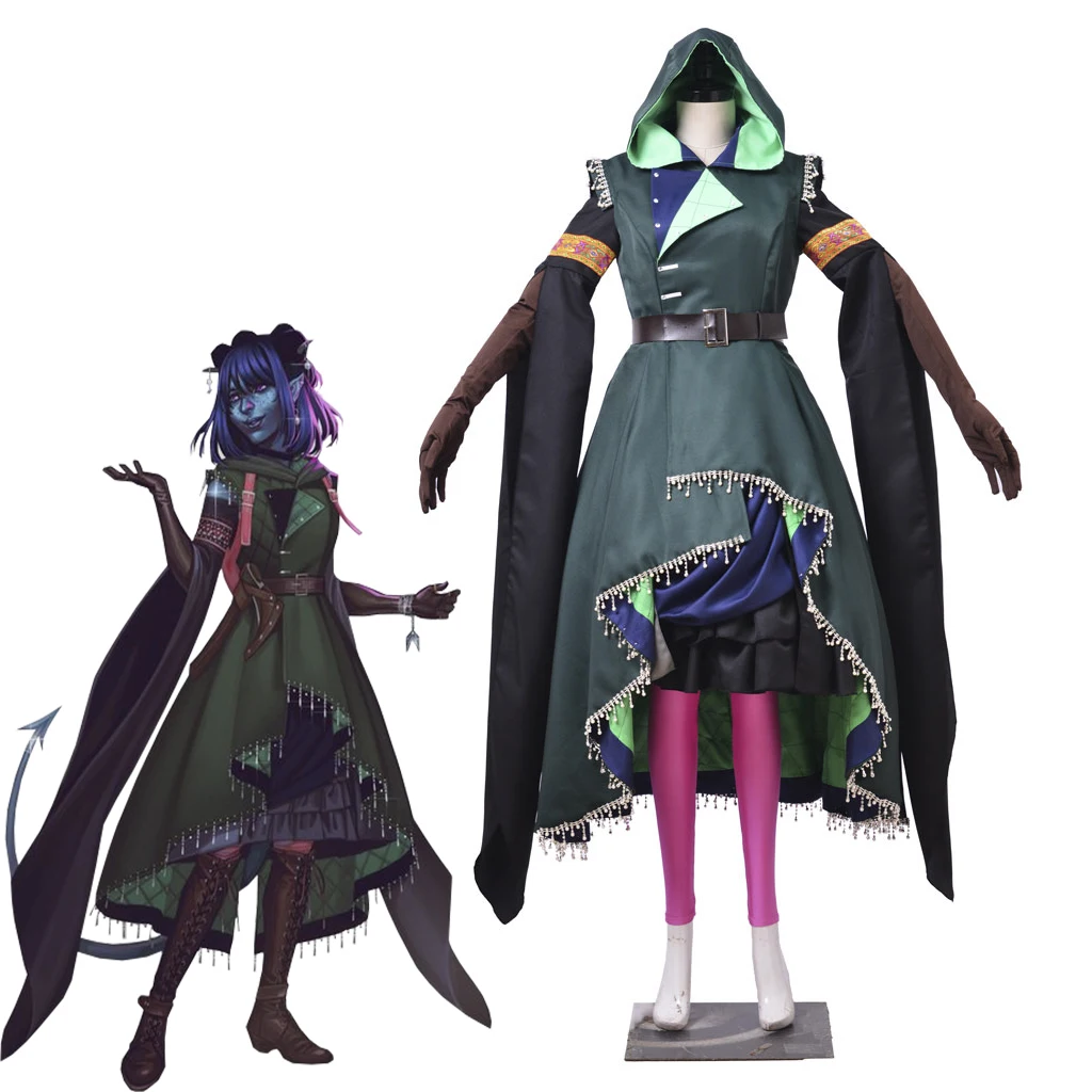 Game Jester Lavorre Cosplay Sorcerer Costume Women Fancy Traveler Dress Full Set Halloween Party Witch Disguise Ball Gown
Game Jester Lavorre Cosplay Sorcerer Costume Women Fancy Traveler Dress Full Set Halloween Party Witch Disguise Ball Gown