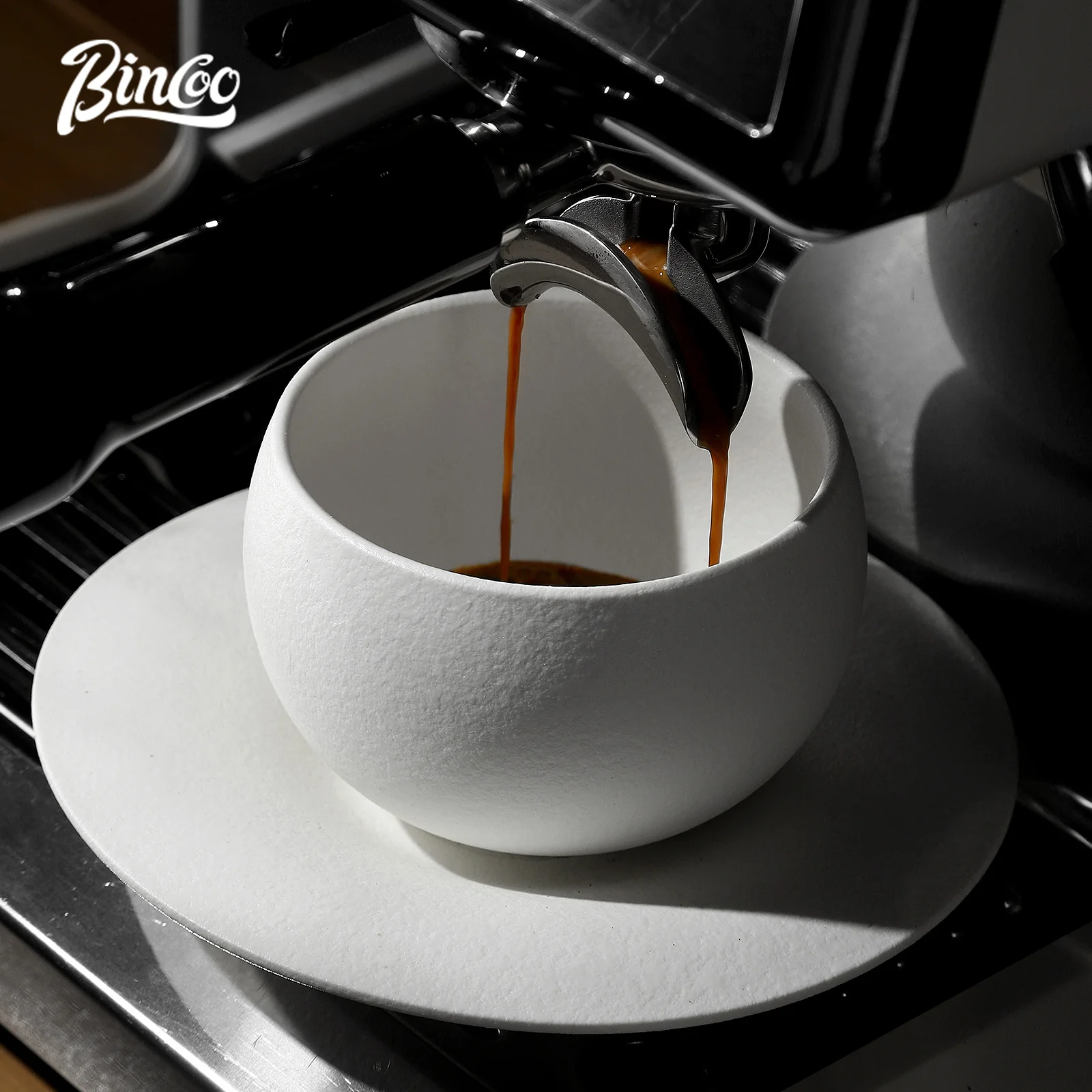 BINCOO 280ml Japanese-style Ceramic Coffee Mug White Fired Stone Coffee Cup and Saucer Set Breakfast Milk Cup Egg-shaped Mug
BINCOO 280ml Japanese-style Ceramic Coffee Mug White Fired Stone Coffee Cup and Saucer Set Breakfast Milk Cup Egg-shaped Mug