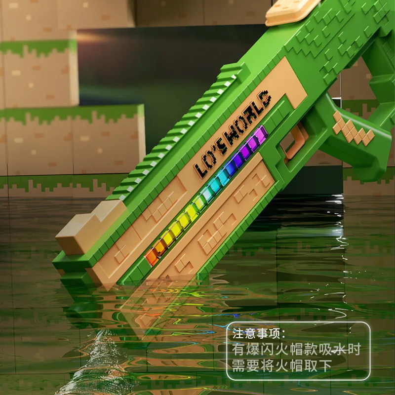 Summer Automatic Water Pistol Spray Blaster Light Electric Water Gun Toy Absorb Water Outdoor Summer Pool Toy for Adult Boy
Summer Automatic Water Pistol Spray Blaster Light Electric Water Gun Toy Absorb Water Outdoor Summer Pool Toy for Adult Boy