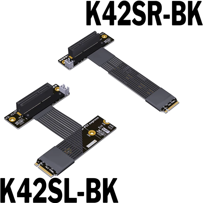 PCIe 5.0 X4 M.2 for NVMe to PCIe X4 Extension Riser Cable Gen5 128G/bps High-Speed Lossless Flexible 180 90 270 Degree
PCIe 5.0 X4 M.2 for NVMe to PCIe X4 Extension Riser Cable Gen5 128G/bps High-Speed Lossless Flexible 180 90 270 Degree