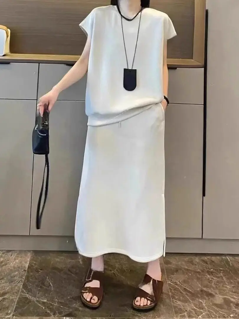 plus Size Women's Summer Slimming Short Sleeve Midi Skirt Set 300 Pounds European Style High Waist Polyester Fiber Casual Wear
plus Size Women's Summer Slimming Short Sleeve Midi Skirt Set 300 Pounds European Style High Waist Polyester Fiber Casual Wear