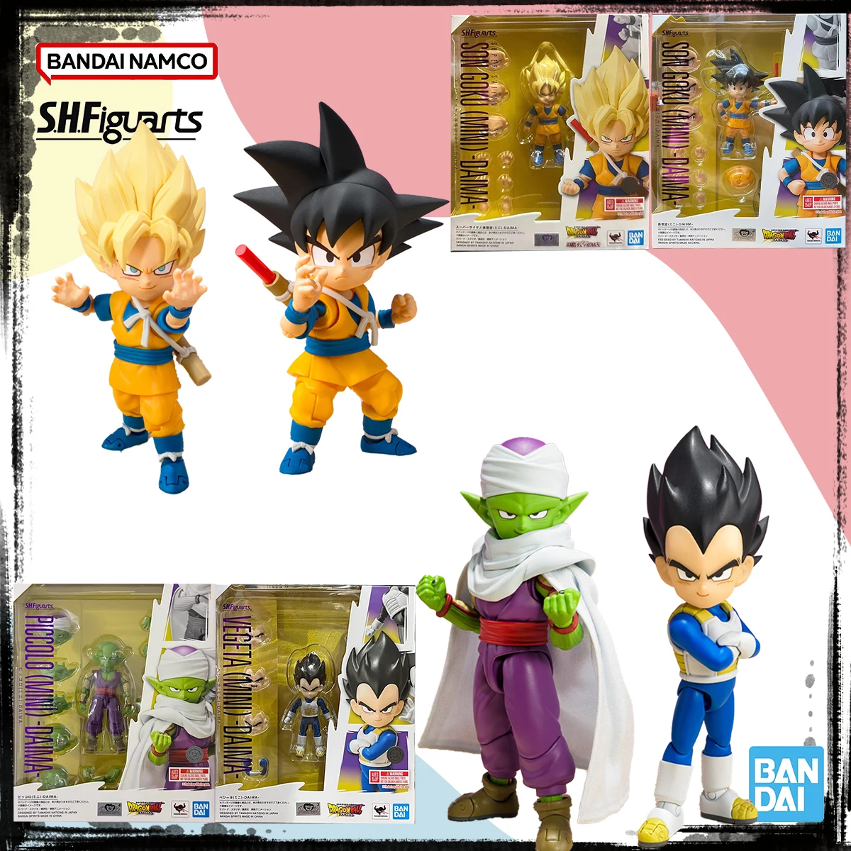 Bandai натуральная оригинальная SHF Dragon Ball в наличии аниме-фигурка DAIMA (мини) SON GOKU VEGETA Super Saiyan GOKU готовая модель игрушки
Bandai натуральная оригинальная SHF Dragon Ball в наличии аниме-фигурка DAIMA (мини) SON GOKU VEGETA Super Saiyan GOKU готовая модель игрушки