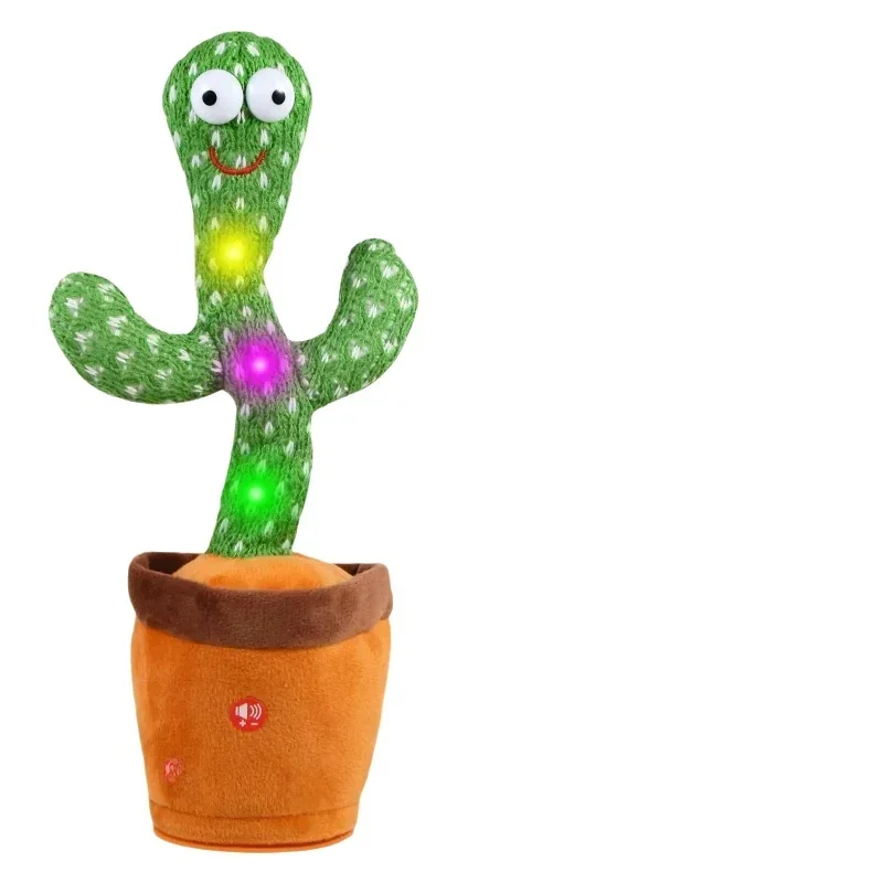 Dancing Talking Cactus Toys Singing Mimicking Recording Repeating What You Say Glow Stuffed Toy For Baby Boys Girl With clothing
Dancing Talking Cactus Toys Singing Mimicking Recording Repeating What You Say Glow Stuffed Toy For Baby Boys Girl With clothing