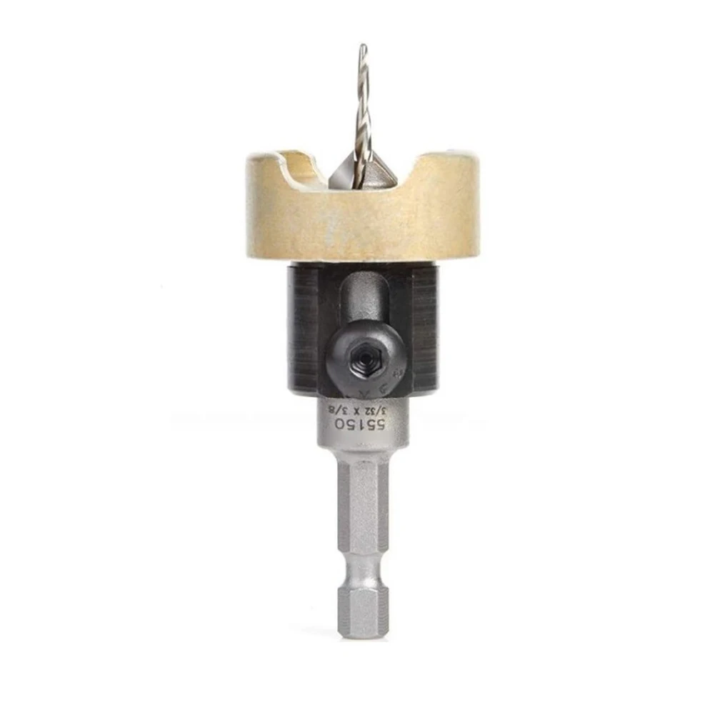 Easy To Use Adjustable Countersink Bit Adjustable Depth-stop Anti-clogging Chip Evacuation Design Open Space Design For Drilling
Easy To Use Adjustable Countersink Bit Adjustable Depth-stop Anti-clogging Chip Evacuation Design Open Space Design For Drilling