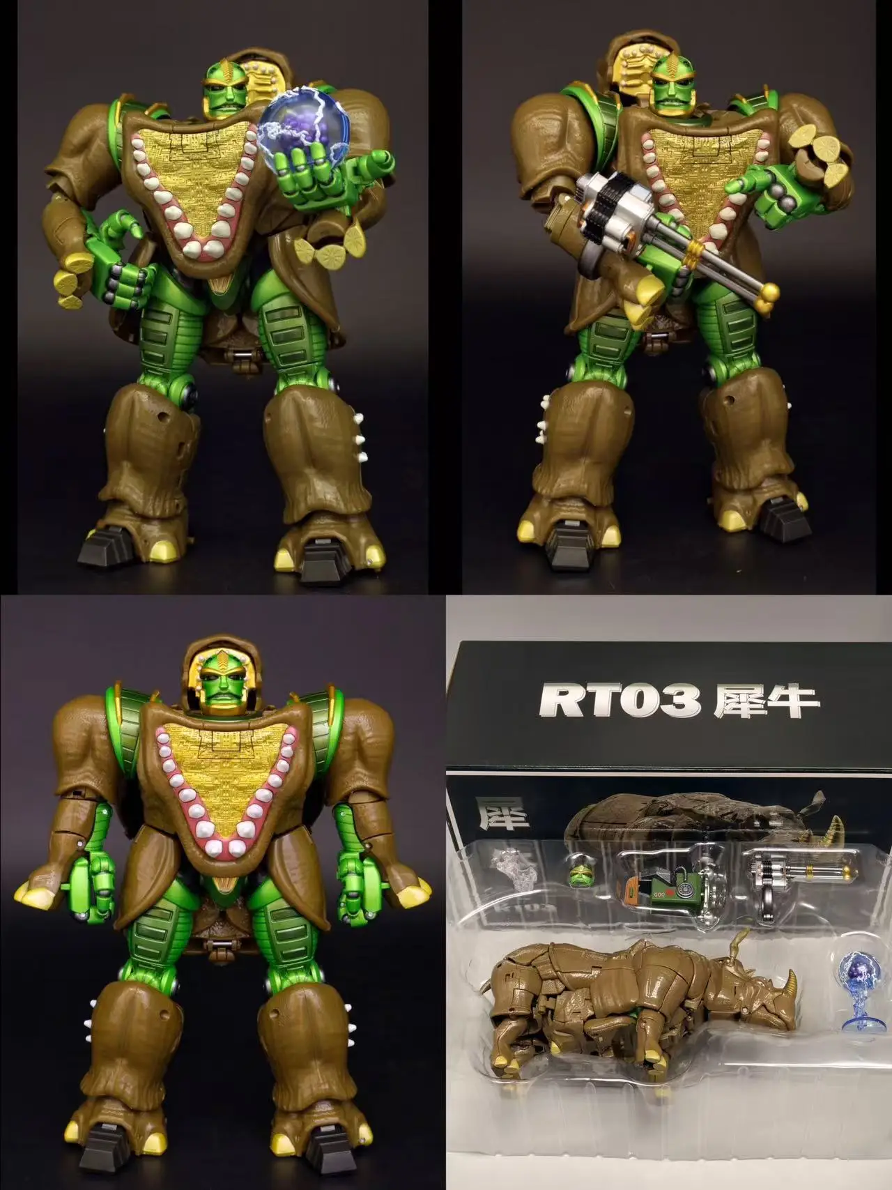 In Stock RT-03 RT03 Rhino Warrior Master KO Version BW Beast Wars Big Mac Transformation Gift Collection
In Stock RT-03 RT03 Rhino Warrior Master KO Version BW Beast Wars Big Mac Transformation Gift Collection
