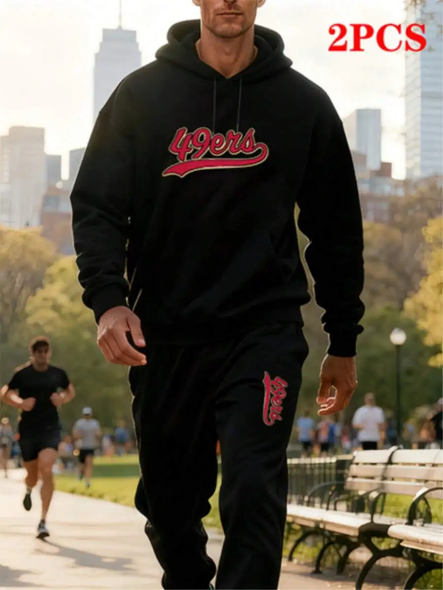 Black 2-Piece Hoodie And Jogger Set For Men – Sporty Casual Lounge Wear, Urban Street Style Outfit
Black 2-Piece Hoodie And Jogger Set For Men – Sporty Casual Lounge Wear, Urban Street Style Outfit