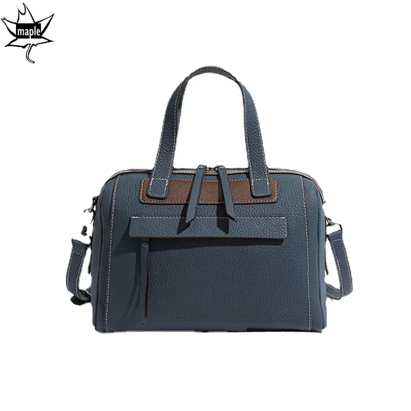 2022 New Chic Hit-color Pillow Shape Boston Tote Bag 100% Genuine Leather Women Handbag Blue Shoulder Bag Crossbody for Girls
2022 New Chic Hit-color Pillow Shape Boston Tote Bag 100% Genuine Leather Women Handbag Blue Shoulder Bag Crossbody for Girls