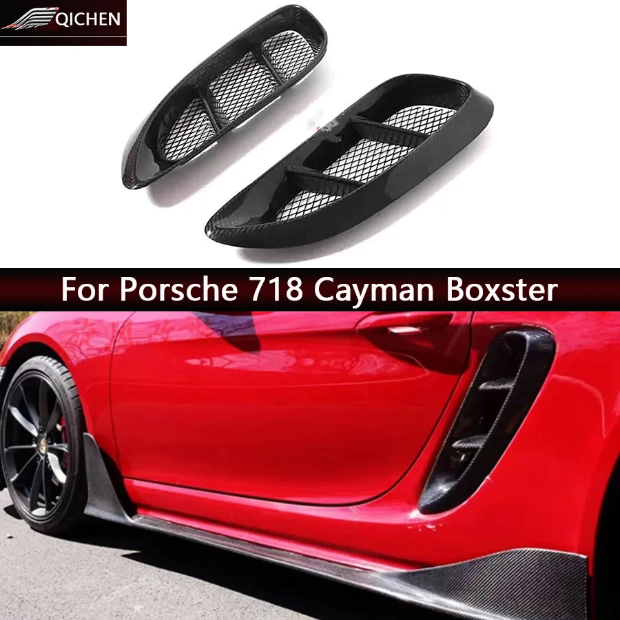 For Porsche 718 Cayman Boxster Carbon Fiber tuyere Set Auto Fender Side Air Vent Side wind knife Outlet Cover Upgrade body kit
For Porsche 718 Cayman Boxster Carbon Fiber tuyere Set Auto Fender Side Air Vent Side wind knife Outlet Cover Upgrade body kit