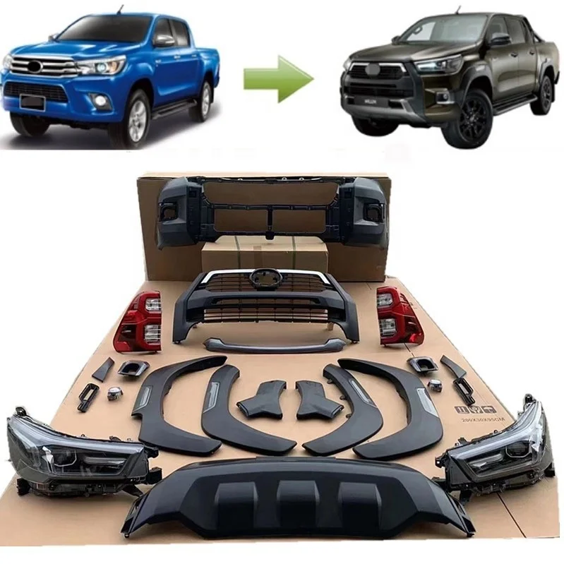 Factory Wholesale Pickup 4x4 Car Accessories Front Bumper Body Kit for Hilux 2004 Vigo upgrade to Rocco 2021
Factory Wholesale Pickup 4x4 Car Accessories Front Bumper Body Kit for Hilux 2004 Vigo upgrade to Rocco 2021