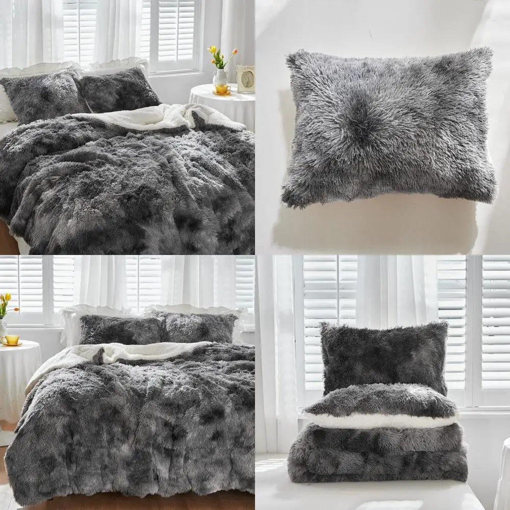 Плюшевый комплект постельного белья из искусственного меха, размер Full/Queen, черный с эффектом тай-дай, 3 предмета, двусторонний шерпа, ультрамягкий и теплый.
Плюшевый комплект постельного белья из искусственного меха, размер Full/Queen, черный с эффектом тай-дай, 3 предмета, двусторонний шерпа, ультрамягкий и теплый.