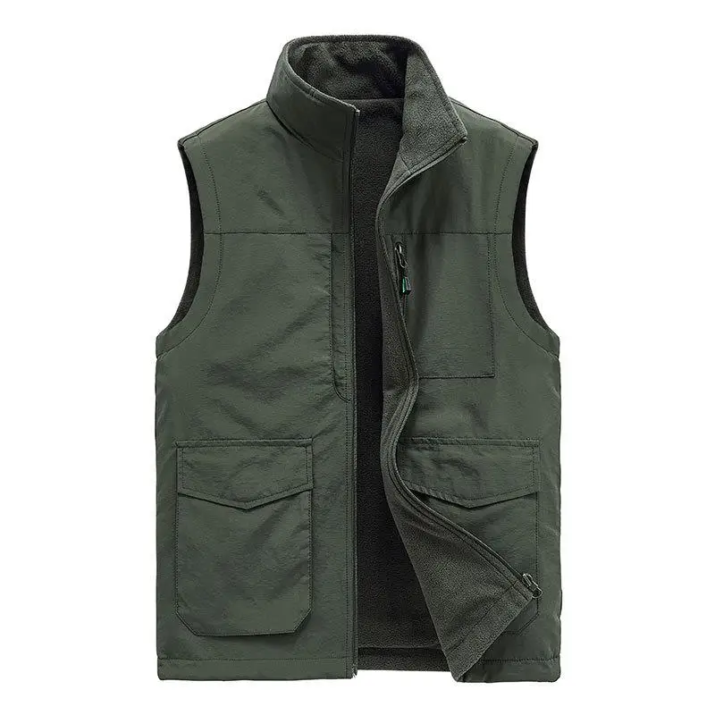 Men's Warm Oversized Vest Multiple Pockets Both Sides Middle-aged Casual Knitted Color Inner Wear Fashion Style
Men's Warm Oversized Vest Multiple Pockets Both Sides Middle-aged Casual Knitted Color Inner Wear Fashion Style