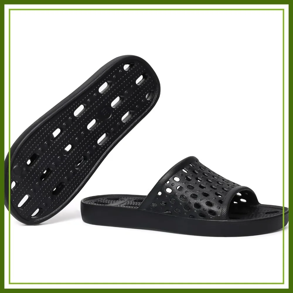 Quick Dry Shower Slippers for Women Non-Slip Lightweight Pool Sandals with Drain Holes for Dorm, Bathroom & Gym
Quick Dry Shower Slippers for Women Non-Slip Lightweight Pool Sandals with Drain Holes for Dorm, Bathroom & Gym
