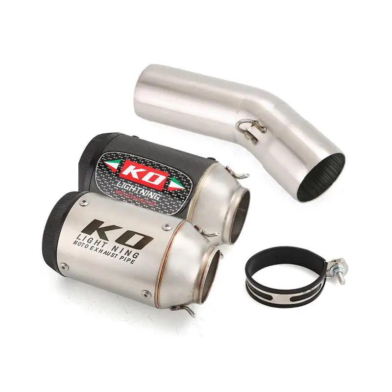 For Kawasaki Ninja ZX6R ZX636 2009-2023 Motorcycle Exhaust System Mid Link Pipe Slip On Carbon Fiber Muffler 160mm Escape
For Kawasaki Ninja ZX6R ZX636 2009-2023 Motorcycle Exhaust System Mid Link Pipe Slip On Carbon Fiber Muffler 160mm Escape