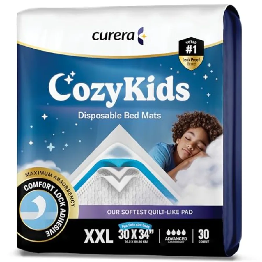Cozy® Disposable Bedwetting Bed Pads for 30"x 34" Super Absorbent Potty Training Pee Pads for - XXL Bed Wetting Mats for Good N
Cozy® Disposable Bedwetting Bed Pads for 30"x 34" Super Absorbent Potty Training Pee Pads for - XXL Bed Wetting Mats for Good N