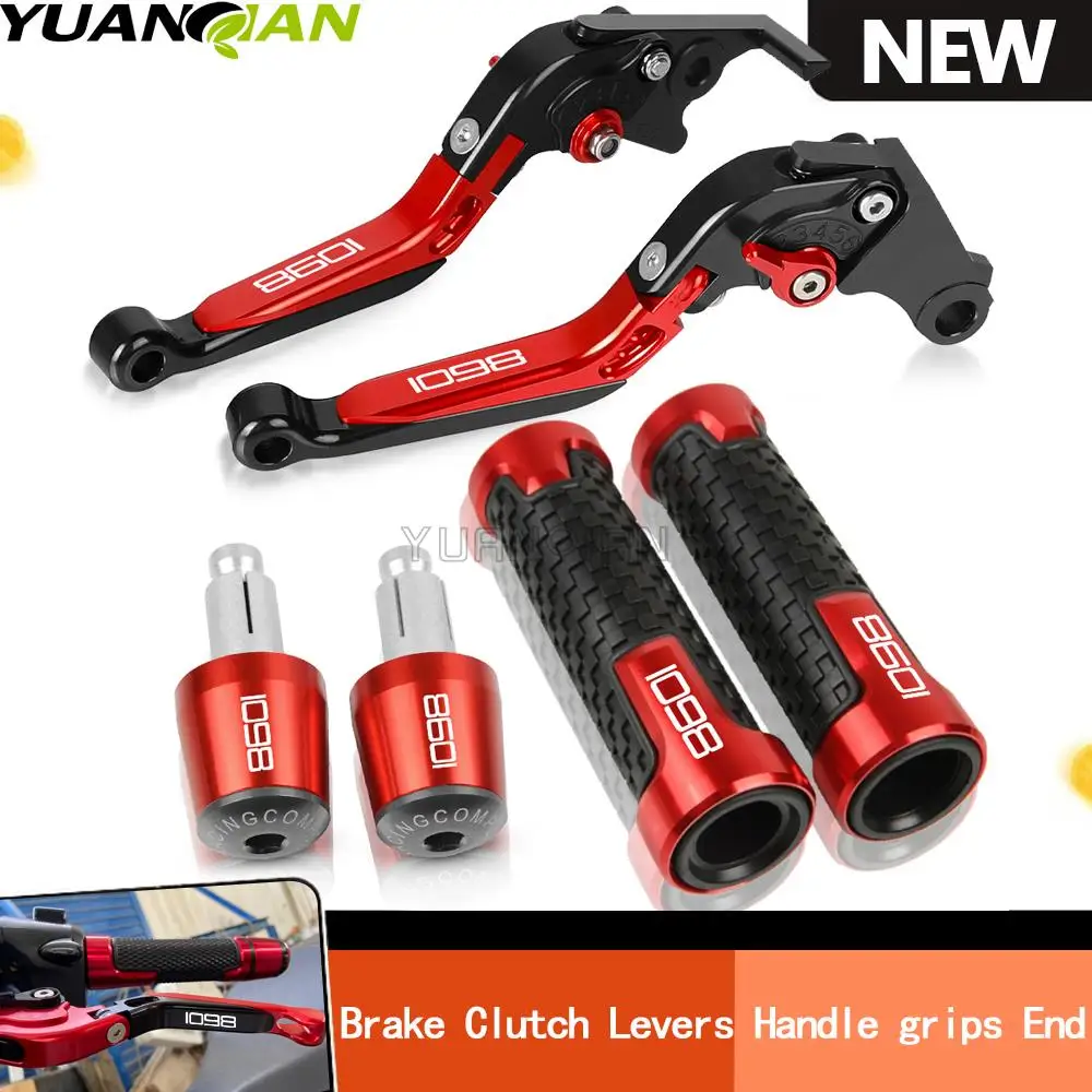 For DUCATI 1098/S/TRicoloR 2007-2008 Motorcycle CNC Aluminum Adjustable Extendable Brake Clutch Lever Handle Grips Handlebar end
For DUCATI 1098/S/TRicoloR 2007-2008 Motorcycle CNC Aluminum Adjustable Extendable Brake Clutch Lever Handle Grips Handlebar end