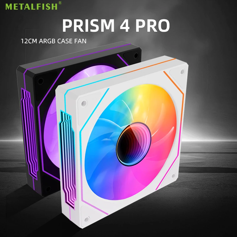 METALFISH PRISM 4 PRO ARGB 120 мм Вентилятор для корпуса ПК, компьютера, 5 В, 3 контакта, 12 см, тихий охлаждающий вентилятор, 1200 об/мин
METALFISH PRISM 4 PRO ARGB 120 мм Вентилятор для корпуса ПК, компьютера, 5 В, 3 контакта, 12 см, тихий охлаждающий вентилятор, 1200 об/мин