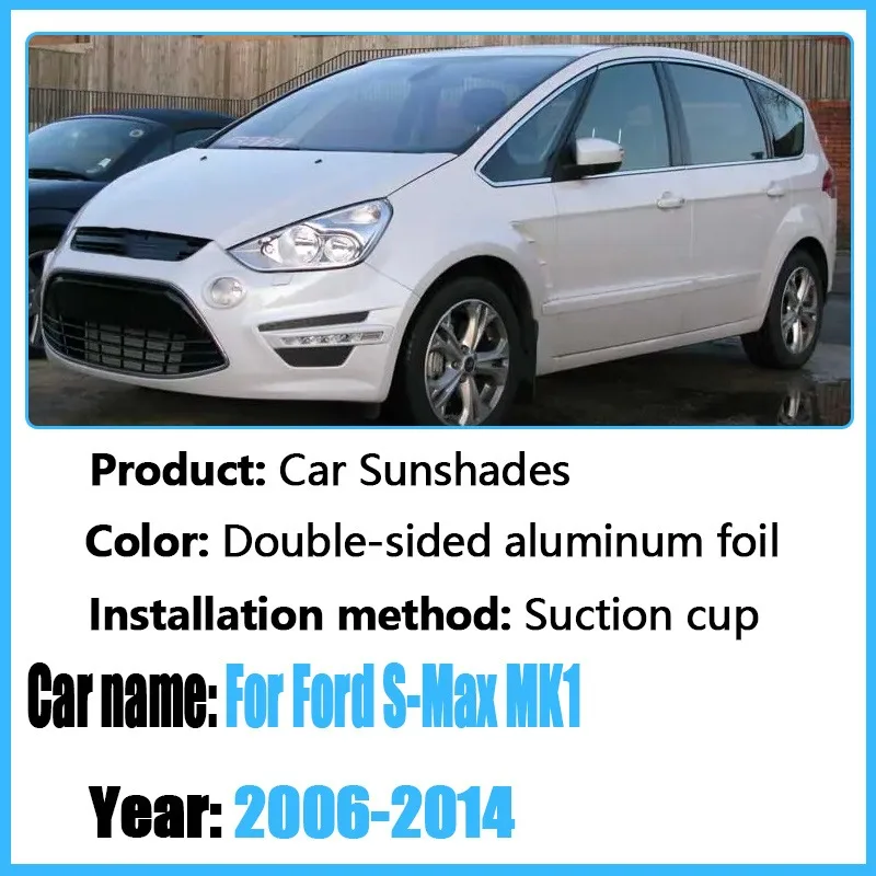 For Ford S-Max 2006-2014 MK1 CD340 2008 2009 2010 Car Sun Shades Anti-UV Sun Visors Auto Accessories Windows Sunshades Coverages
For Ford S-Max 2006-2014 MK1 CD340 2008 2009 2010 Car Sun Shades Anti-UV Sun Visors Auto Accessories Windows Sunshades Coverages