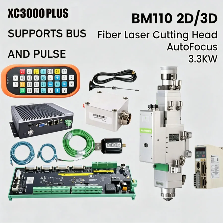 Raytools XC3000 Plus laser cutting control system BM110 fiber laser cutting head autofocus 3.3KW 2D/3D metal cutting
Raytools XC3000 Plus laser cutting control system BM110 fiber laser cutting head autofocus 3.3KW 2D/3D metal cutting