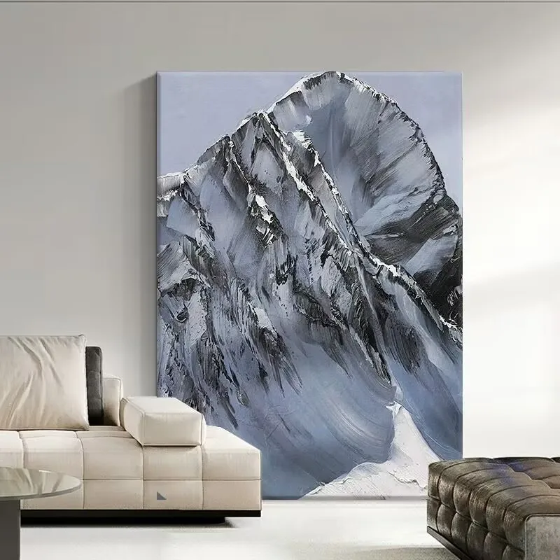 Modern Abstract Pure Handmade Oil Painting On Canvas Wall Pictures Black Stone Mountains Hanging Poster For Living Room Porch
Modern Abstract Pure Handmade Oil Painting On Canvas Wall Pictures Black Stone Mountains Hanging Poster For Living Room Porch