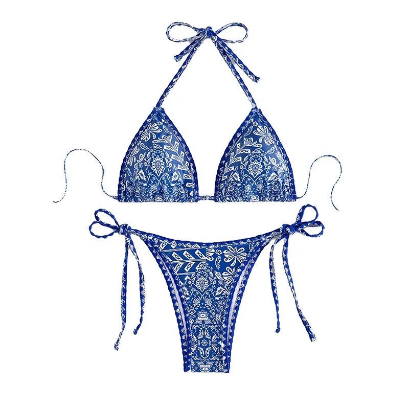 Сексуальный купальник с цветочным принтом и бантом, синий, комплект из двух предметов, с завязками на шее, пляжная одежда, бикини, танкини
Сексуальный купальник с цветочным принтом и бантом, синий, комплект из двух предметов, с завязками на шее, пляжная одежда, бикини, танкини