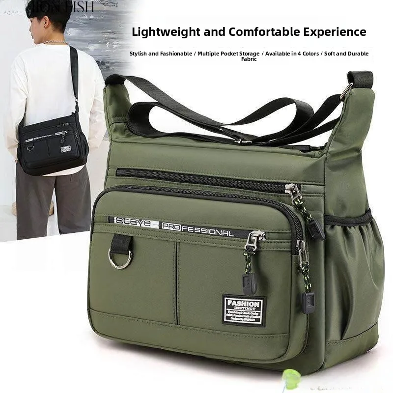 Large Capacity Men's Casual Shoulder Bag Waterproof Wear-resistant Business Multi-pocket Crossbody Bag for Men
Large Capacity Men's Casual Shoulder Bag Waterproof Wear-resistant Business Multi-pocket Crossbody Bag for Men