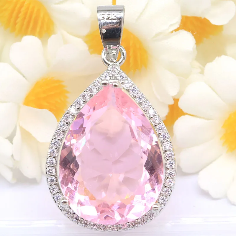 Buy 4 Get 1 Free 32x19mm Water Drop 20x15mm created London Blue Topaz Pink Kunzite Aquamarine CZ Women Silver plated Pendant
Buy 4 Get 1 Free 32x19mm Water Drop 20x15mm created London Blue Topaz Pink Kunzite Aquamarine CZ Women Silver plated Pendant