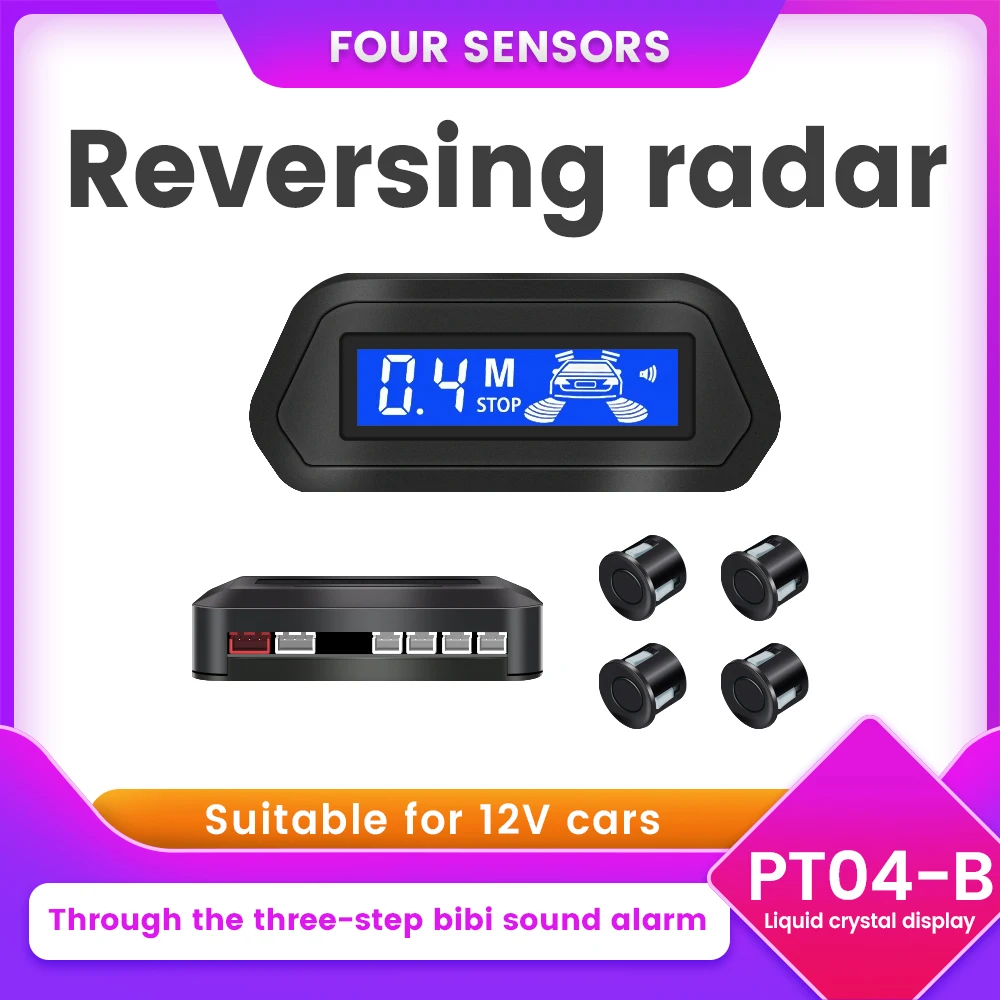 Car Parking Sensor With Auto Parktronic Reverse LED Display Monitor 4 Sensors Radar Detector System For Car Radio Car Accessorie
Car Parking Sensor With Auto Parktronic Reverse LED Display Monitor 4 Sensors Radar Detector System For Car Radio Car Accessorie