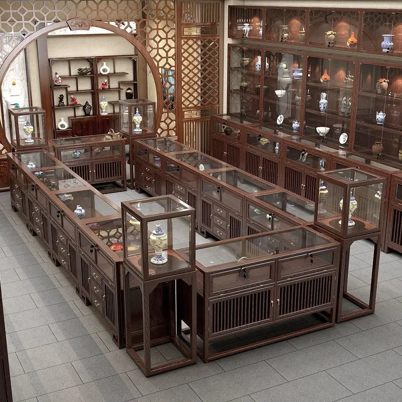 Custom. Solid Wood Jewelry Box Display Cabinet Jade Jewelry Glass Cabinet Shelf New Tea Showcase Closet Zhongdao Counter
Custom. Solid Wood Jewelry Box Display Cabinet Jade Jewelry Glass Cabinet Shelf New Tea Showcase Closet Zhongdao Counter