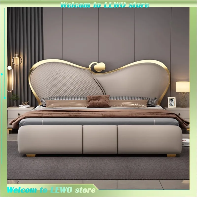 Princess Reading Bed Minimalist Safe Aesthetics Designer Wedding Bed Cream Beauty Comfortable Cama De Casal Home Furniture
Princess Reading Bed Minimalist Safe Aesthetics Designer Wedding Bed Cream Beauty Comfortable Cama De Casal Home Furniture