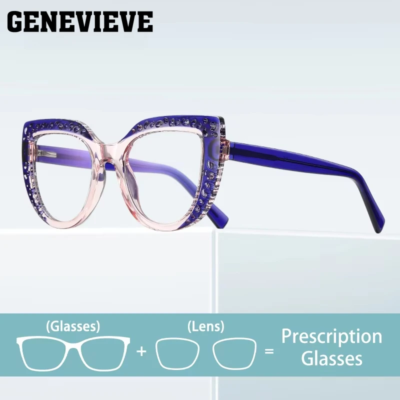 GENEVIEVE Lady Cutout «кошачий глаз» с анти-синим светом может быть настроена по индивидуальному заказу, фотохромные, шесть цветов, доступны PFD2187
GENEVIEVE Lady Cutout «кошачий глаз» с анти-синим светом может быть настроена по индивидуальному заказу, фотохромные, шесть цветов, доступны PFD2187