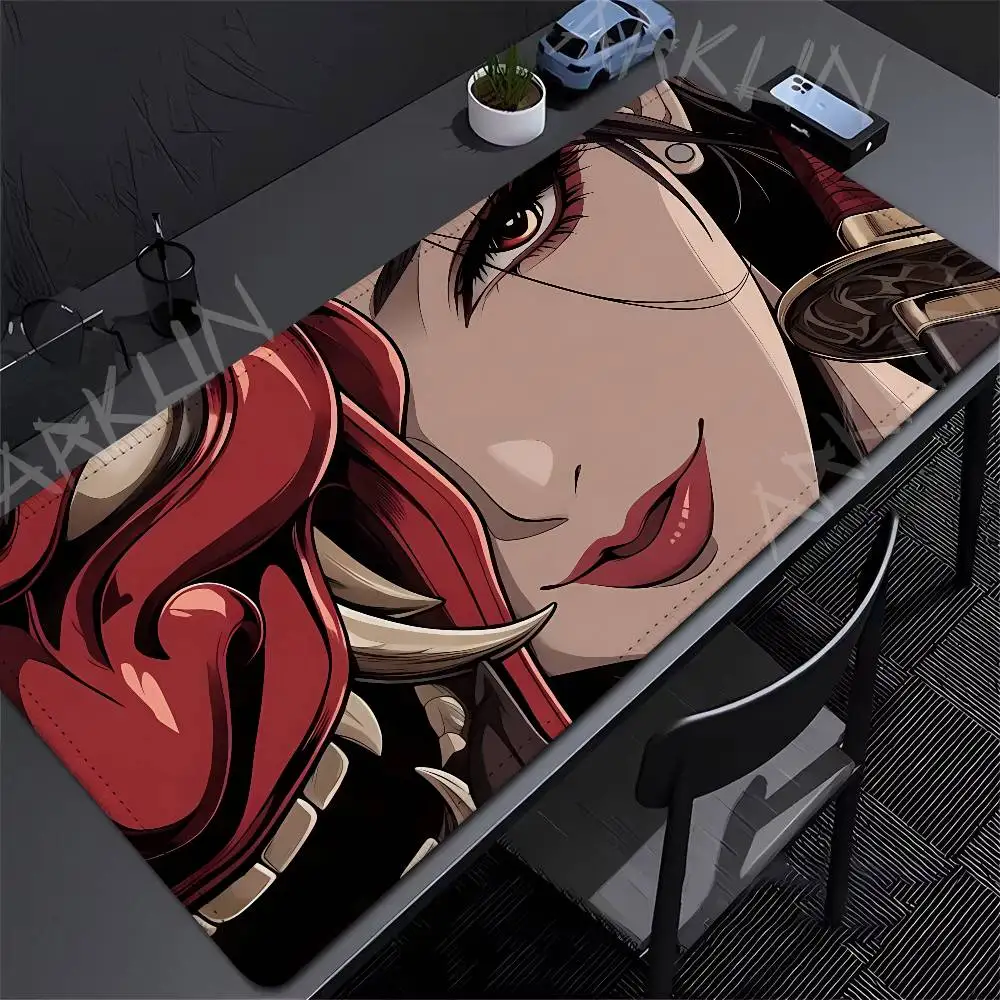 Pretty Hot Dark Red Anime Girl Mouse Pad, Japanese Oni Mask Girl Aesthetic Desk Mat, Non-Slip Gaming Mousepad for PC Table Decor
Pretty Hot Dark Red Anime Girl Mouse Pad, Japanese Oni Mask Girl Aesthetic Desk Mat, Non-Slip Gaming Mousepad for PC Table Decor