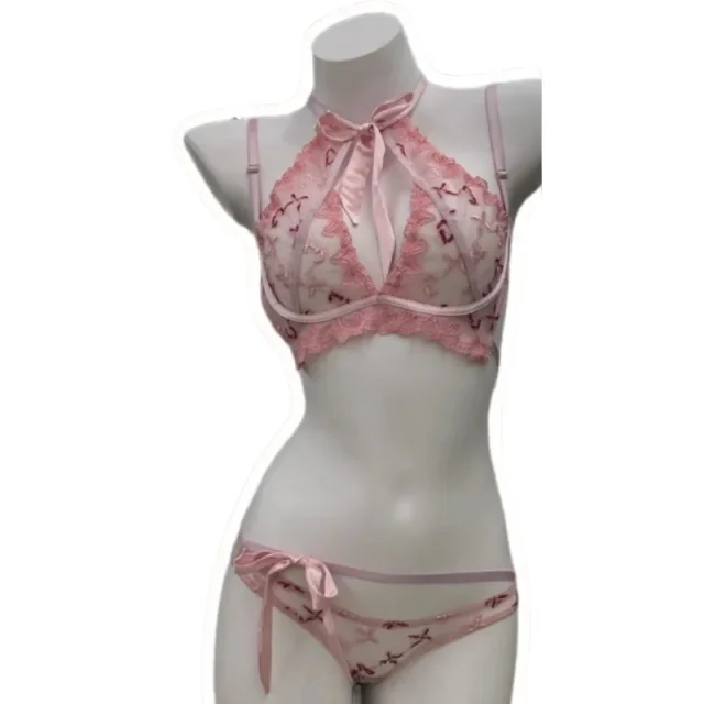 Women's Embroidered Ribbon Bow Bralette & Panty Set, Butterfly Mambo Pure Desire Wireless Comfort Bra for Daily Wear KUCLUT Sexy
Women's Embroidered Ribbon Bow Bralette & Panty Set, Butterfly Mambo Pure Desire Wireless Comfort Bra for Daily Wear KUCLUT Sexy