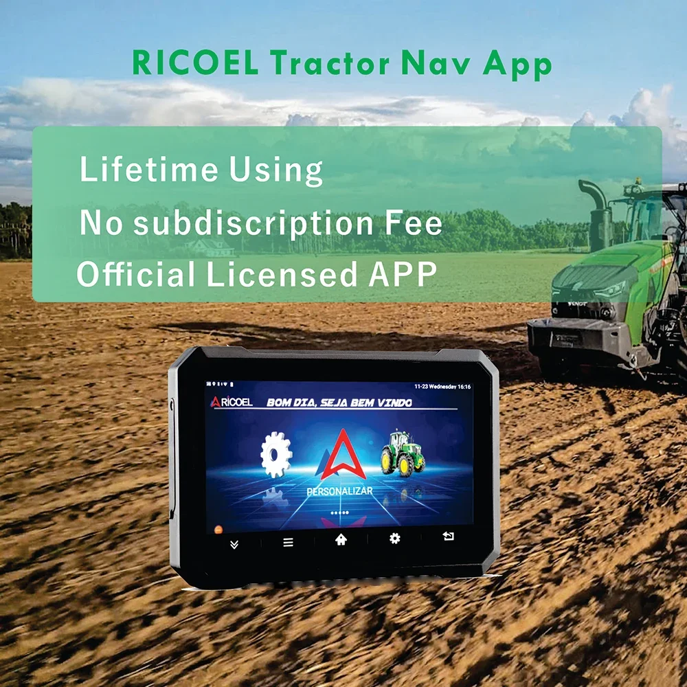 2026 SELL RICOEL 7-Inch Waterproof Navigation Guidance 20cm Accuracy GNSS for Agriculture Farming Tractor with 12-Month Warr
2026 SELL RICOEL 7-Inch Waterproof Navigation Guidance 20cm Accuracy GNSS for Agriculture Farming Tractor with 12-Month Warr