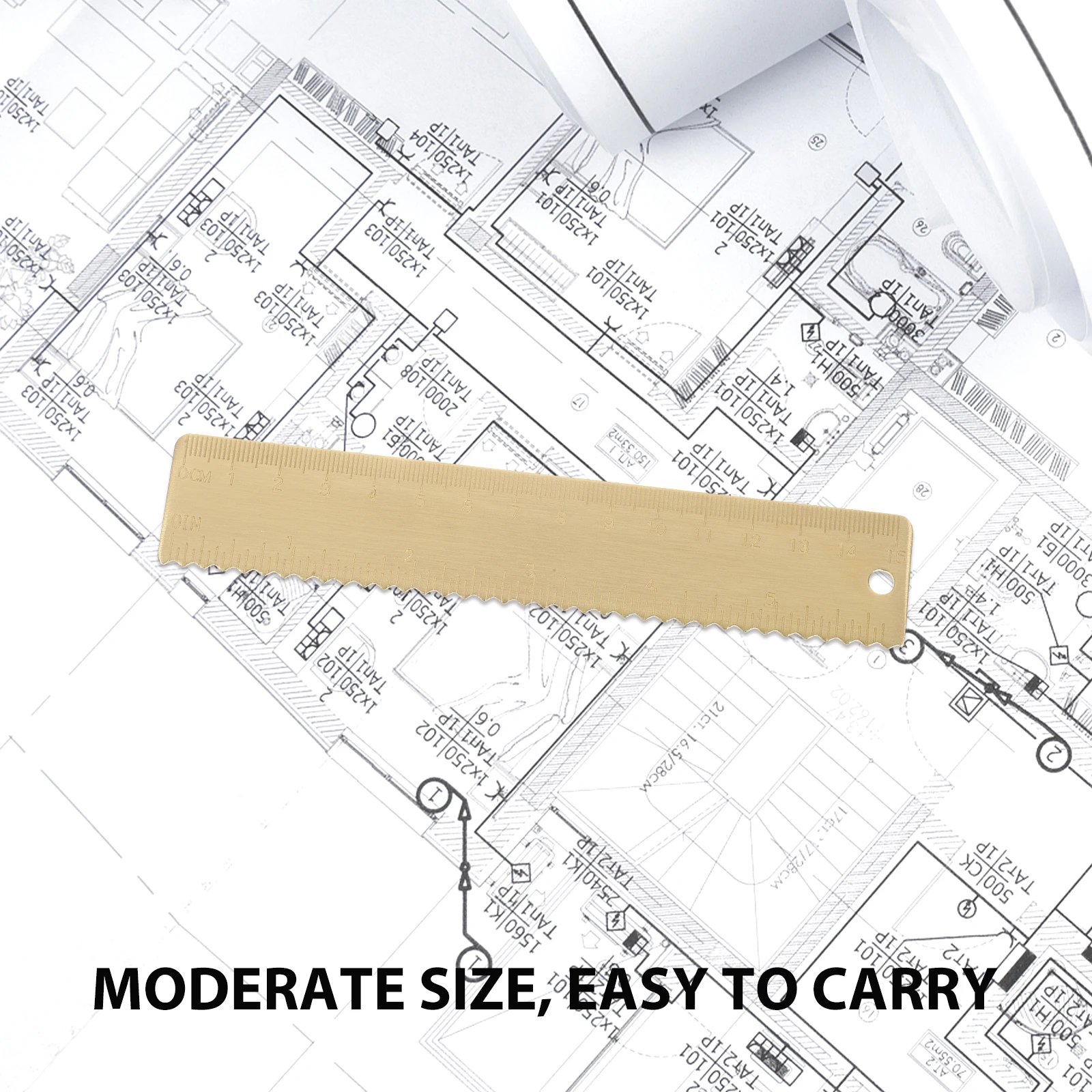 Multifunctional Brass Scale Ruler Metal Straight Ruler For Students Portable Measuring Tool Geometry Drawing Office Supply
Multifunctional Brass Scale Ruler Metal Straight Ruler For Students Portable Measuring Tool Geometry Drawing Office Supply