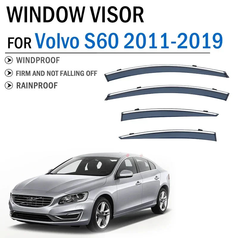 2011-2019 Car Accessorles FOR Volvo S60 Car Window Trim Shelters Vent Shades Sun Rain Guard Deflector Cover Shield
2011-2019 Car Accessorles FOR Volvo S60 Car Window Trim Shelters Vent Shades Sun Rain Guard Deflector Cover Shield