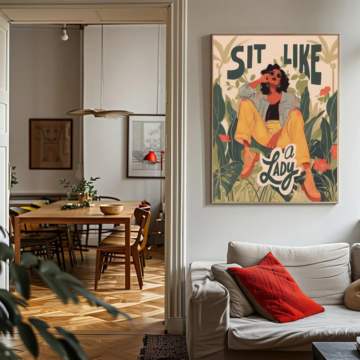 Fashionable Style Floral Female Canvas Poster Picture Wall Art Interior Decorative Paintings Modern Bar Room Home Decoration
Fashionable Style Floral Female Canvas Poster Picture Wall Art Interior Decorative Paintings Modern Bar Room Home Decoration