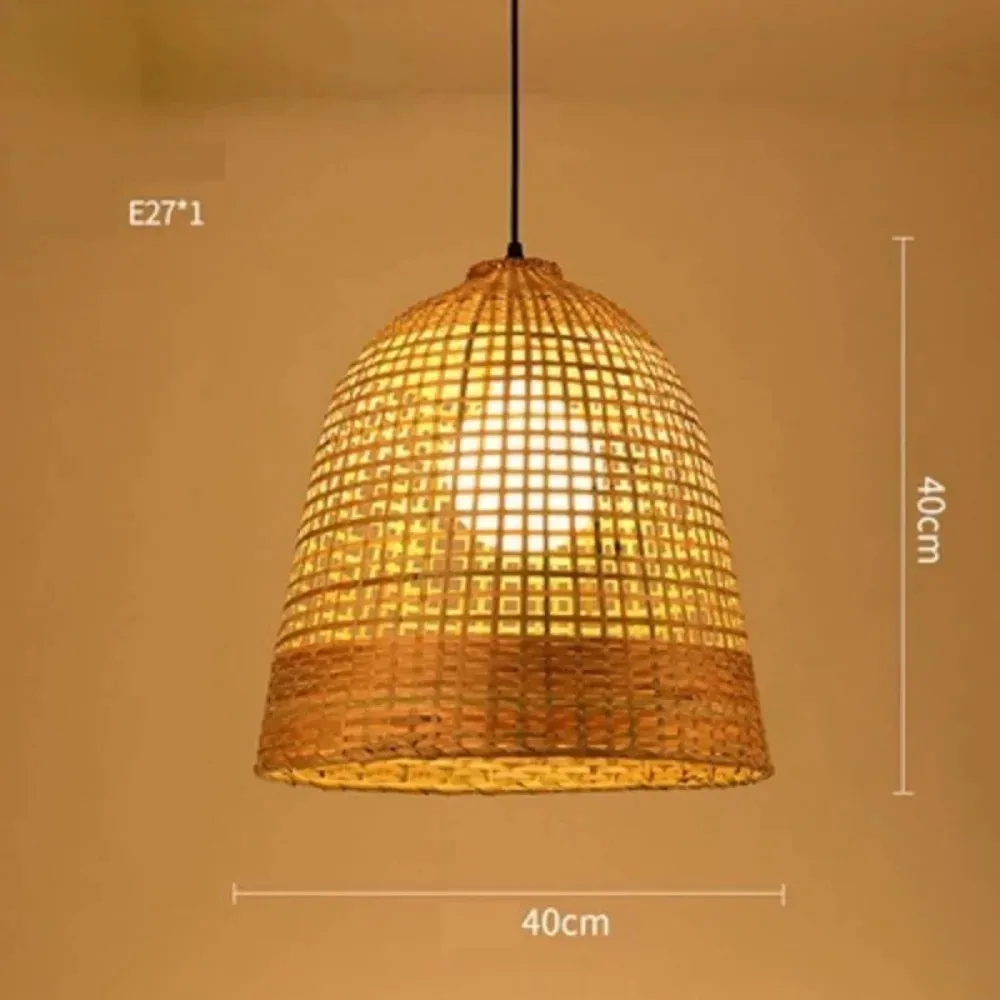 JOYINLED LED Handmade Rattan Chandelier Bamboo Lamp Shade 40CM Pastoral Vintage Restaurant Pendant Light for Cafe Bar E27
JOYINLED LED Handmade Rattan Chandelier Bamboo Lamp Shade 40CM Pastoral Vintage Restaurant Pendant Light for Cafe Bar E27