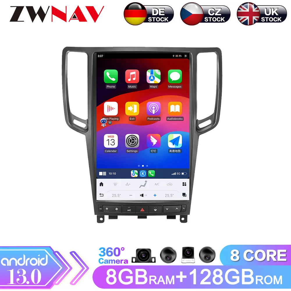Android 13 Carplay Car Radio 14.5 inch Touch Screen For Infiniti G37 2007-2013 GPS Navigation Multimedia Player Head Unit Auto
Android 13 Carplay Car Radio 14.5 inch Touch Screen For Infiniti G37 2007-2013 GPS Navigation Multimedia Player Head Unit Auto