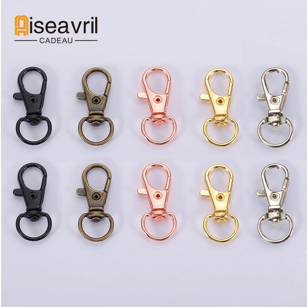 10/20pcs Lobster Clasps Swivel Lanyard Snap Hooks Metal Keychain Clip Hooks Lobster Claw Clasps for Keychain Key Ring Crafts
10/20pcs Lobster Clasps Swivel Lanyard Snap Hooks Metal Keychain Clip Hooks Lobster Claw Clasps for Keychain Key Ring Crafts