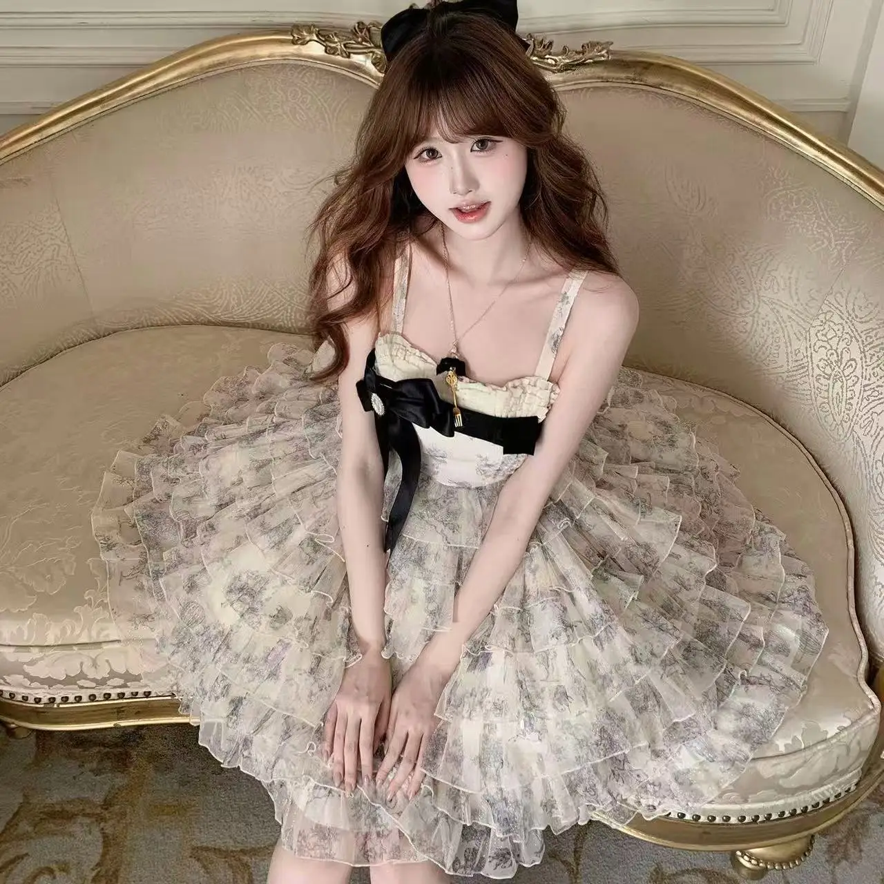 Cute Summer Sleeveless Lolita Dress Womens Multi-layer Tutu Cake Skirt Girls Birthday Party Outfit Halloween Cosplay CostumeJSK
Cute Summer Sleeveless Lolita Dress Womens Multi-layer Tutu Cake Skirt Girls Birthday Party Outfit Halloween Cosplay CostumeJSK