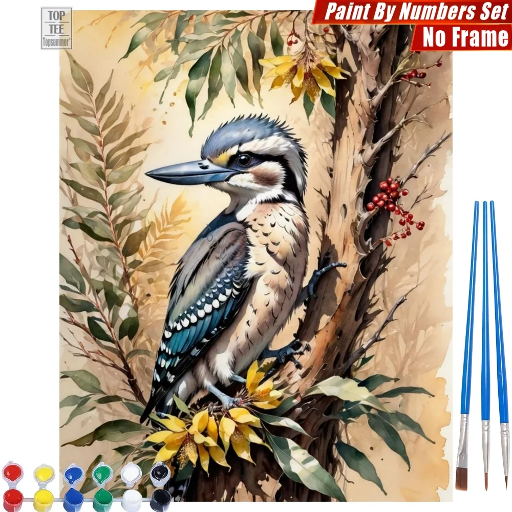 Kookaburra Lush Foliage DIY Paint By Numbers Set - Blue-Gray Strong Beak Creative Family Fun Day Of The Dead Gift For Bird Lover
Kookaburra Lush Foliage DIY Paint By Numbers Set - Blue-Gray Strong Beak Creative Family Fun Day Of The Dead Gift For Bird Lover