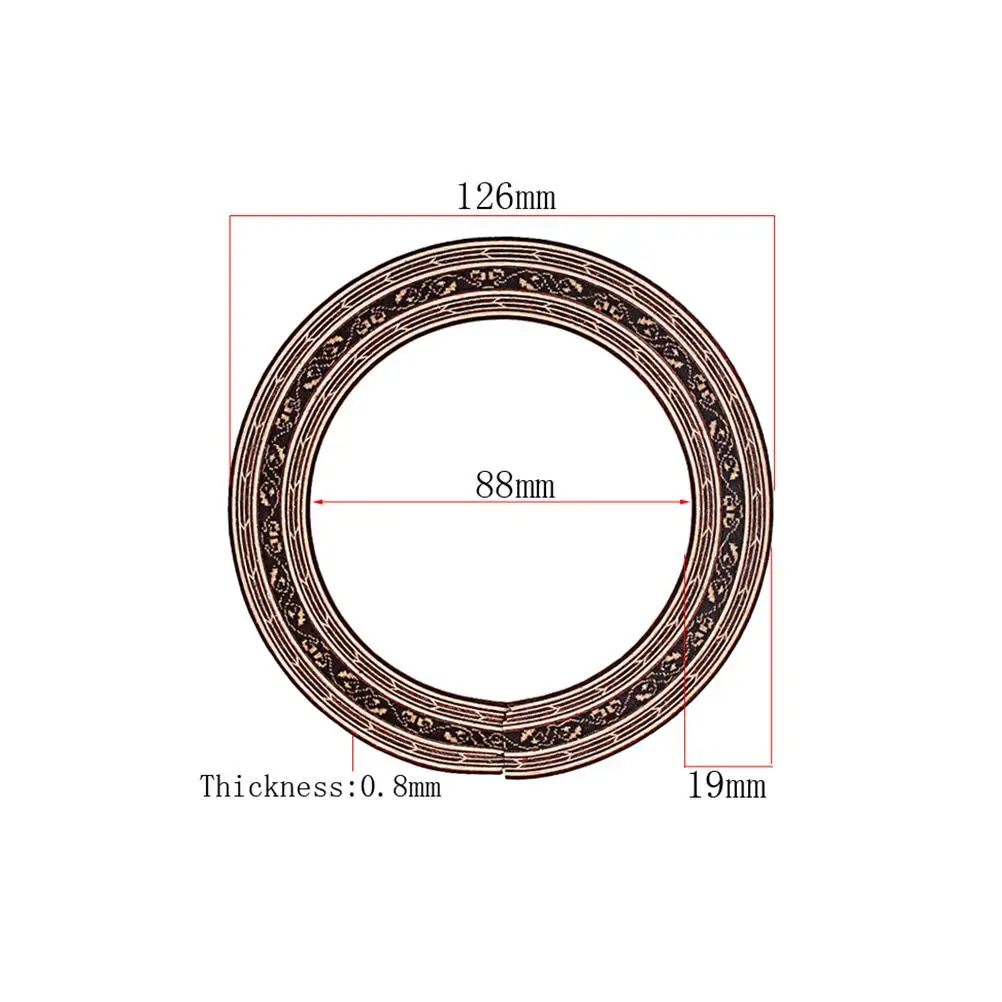 Classical Guitar Sound Hole Rosette Decals Acoustic Wooden Inlay Parts Easy Apply Remove Fits Electric Bass Stickers Guard
Classical Guitar Sound Hole Rosette Decals Acoustic Wooden Inlay Parts Easy Apply Remove Fits Electric Bass Stickers Guard