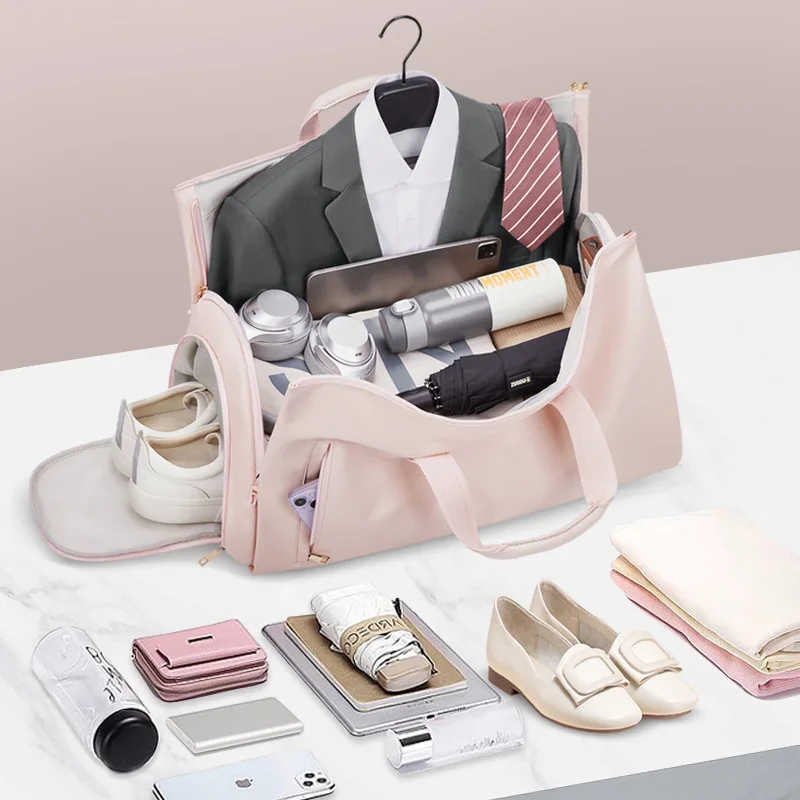 Waterproof PU Leather Suit Storage Travel Bag with Shoe Pocket Large Capacity Luggage Handbag Multifunctional Travel Organizer
Waterproof PU Leather Suit Storage Travel Bag with Shoe Pocket Large Capacity Luggage Handbag Multifunctional Travel Organizer