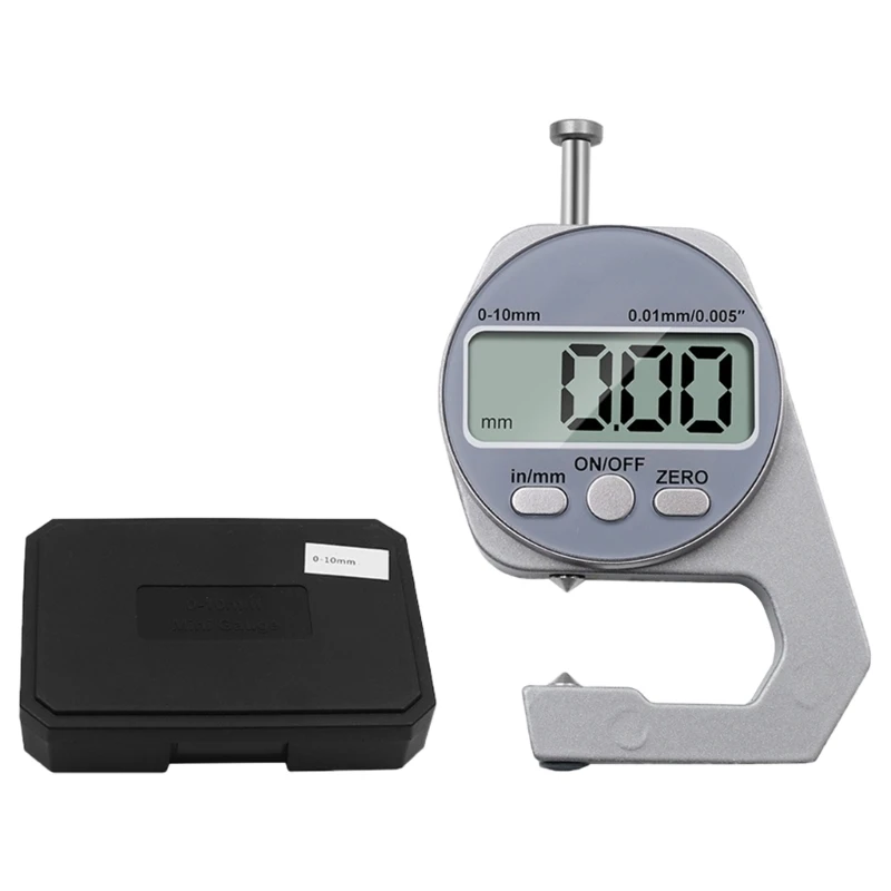 Small Digital Thickness Meter 0-10mm Aluminum Easy to Use Digital Thickness Meter for Metal & Glass Measurement
Small Digital Thickness Meter 0-10mm Aluminum Easy to Use Digital Thickness Meter for Metal & Glass Measurement
