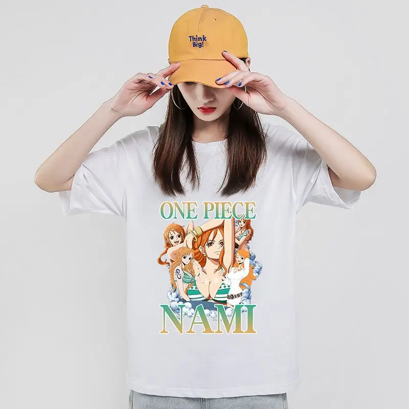 ONE PIECE Anime Peripheral Nami Street Clothes Versatile Student Sexy Short Sleeve Crew Neck Cotton T-Shirt Men and Women
ONE PIECE Anime Peripheral Nami Street Clothes Versatile Student Sexy Short Sleeve Crew Neck Cotton T-Shirt Men and Women
