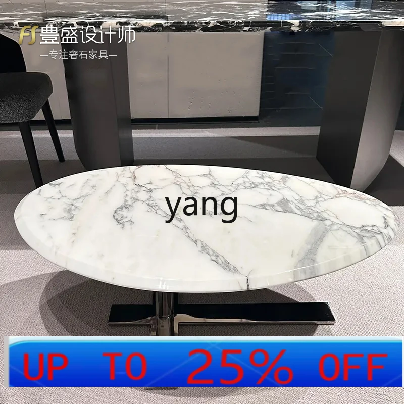 LMM minimalist natural marble water drop coffee table high-end small apartment stainless steel
LMM minimalist natural marble water drop coffee table high-end small apartment stainless steel